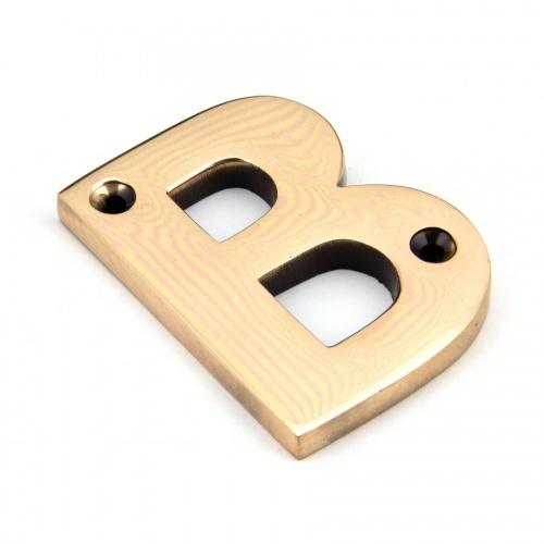 Polished Bronze Letter B